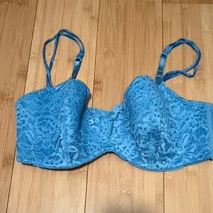 b. tempt’d Caio Bella Blue Lace Underwire Bra